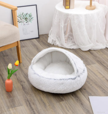 The Perfect Cozy Retreat for Your Pets – 2 In 1 Dog And Cat Bed